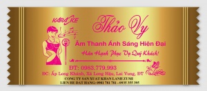 đặt in khăn lạnh quán karaoke